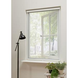 CanDo Raamhor Standaard - Rolhor - Wit Profiel - Grijs Gaas - 88x150cm