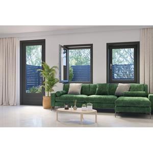 CanDo Raamhor Standaard - Voorzethor - Antraciet Profiel - Grijs Gaas - 120x150cm