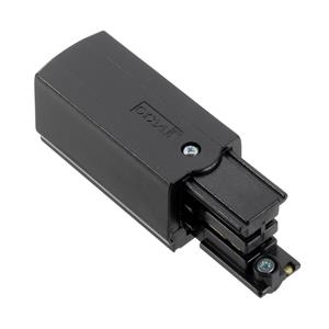 Klemko Spanningsrail eindaansluitconnector rechts (65 mm) zwart 3 fase 876374