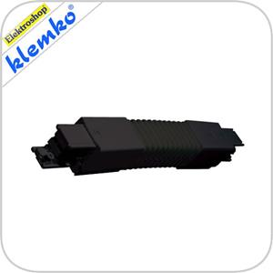 Klemko Euro 3 fase rails flexibele connector zwart