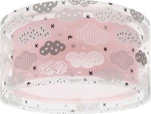 Dalber Kinderzimmer Deckenleuchte Clouds Pink in Rosa E27 2-flammig