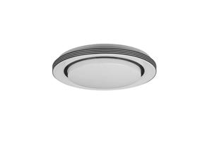 realityleuchten LED Deckenleuchte ATRIA Fernbedienung, dimmbar Sternenhimmel, Schwarz Ø38cm