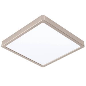 EGLO LED-Anbaupanel Fueva 5 IP20 830 nickel 28,5x28,5cm