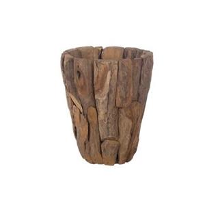 Dijk Natural Collections DKNC - Plantenbak erosie hout - 50x60cm - Natuurlijk