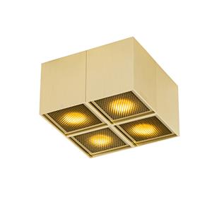 QAZQA Design spot goud 4-lichts - Qubo Honey