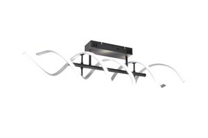 trioleuchten LED Deckenleuchte SEQUENCE dimmbar Lichtfarbe einstellbar Silber 90cm