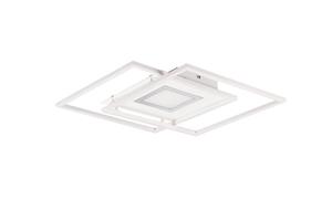 trioleuchten Flache Deckenleuchte VIA mit Fernbedienung, Breite 50cm, Weiß