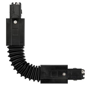 SG Lighting SG Shopline spanningsrail Flexibel Koppelstuk 3-fase Zwart