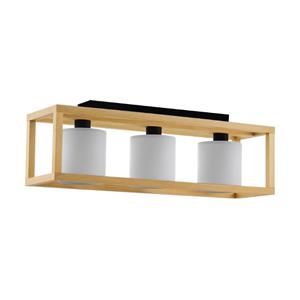 Eglo Stars of Light Houten plafondlamp Granados 3-lichts met witte kap 390098
