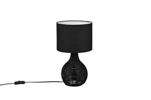 Trio international Schemerlamp Sprout met zwarte rotan voet R51291002