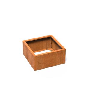 Tuinvoordeel Carrez Connect cortenstaal 80 x 80 x h. 40 cm plantenbak