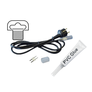 Tronix Aansluitset lichtslang 13mm buiten 485-015 1,5mtr