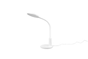 realityleuchten LED Schreibtischleuchte SALLY Flexibel TOUCH Dimmer Weiß 36cm