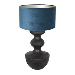 Anne light and home Tischleuchte Lyons II in Blau und Schwarz E27