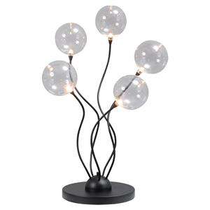 Masterlight Tafellamp Gio 5-lichts zwart 4916-05-176-DW