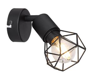 Globo Design wandlamp Xara I zwart 54802S-1