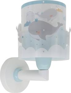 Dalber Blauwe wandlamp Whale 61179T