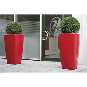 DEGARDO Plantenbak, TREVIA IV, h x b x d = 900 x 470 x 470 mm, robijnrood