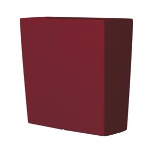DEGARDO Plantenbak, TREVIA 900K, h x b x d = 900 x 900 x 390 mm, robijnrood