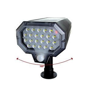 LedstripKoning Solarlamp rotar met roteerfunctie - wandlamp en priklamp met bewegingssensorsolar wandlamp rotar met roteerfunctie