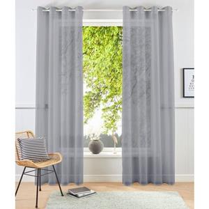 my home Gardine "XANA", (1 St.), 1 Schal, transparent, Voile, Polyester, einfarbig