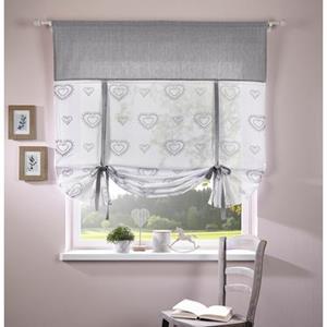 Home affaire Gardine "Louis", (1 St.), halbtransparent, nachhaltig, einseitig bedruckt