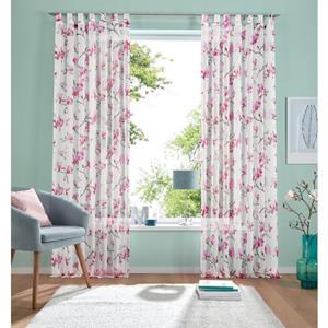 my home Gardine "Orchidee", (1 St.), Transparent, Voile, Polyester