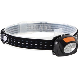 Velleman 2-in-1 hoofdlamp met 4 witte en 3 rode leds