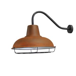 Masterlight Roestbruine industrie wandlamp Industria Grid 73cm roestbruin met zwart 3047-05-25-06-C