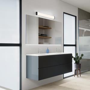 Helestra LED badkamer wandlamp Alla IP44 60cm zwart