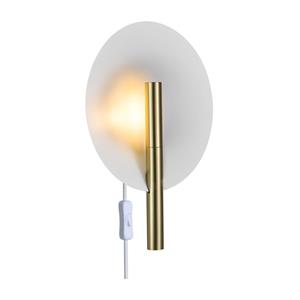 DFTP Wandlamp wit messing met schakelaar en G9 fitting Design For The People 'Furiko'