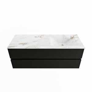 Mondiaz Vica Dlux badmeubel 130cm Urban - Cloud wastafel Frappe rechts - met 1 kraangat