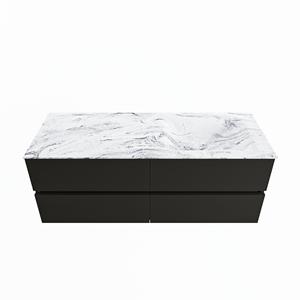 Mondiaz Vica Dlux badmeubel 130cm Urban - Cloud wastafel Glace rechts - met 1 kraangat