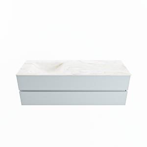 Mondiaz Vica Dlux badmeubel 150cm Clay - Cloud wastafel Ostra links - met 1 kraangat