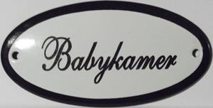 Emaigro Emaille deurbordje ovaal Babykamer