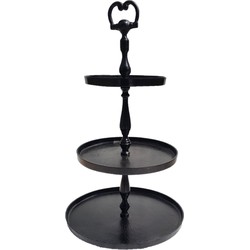 Deco4yourhome  Etagere - 3 Laags - Zwart - Black Antique - XXL - 69cm