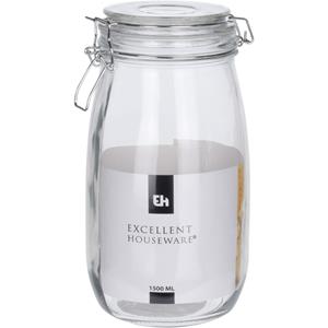 Excellent Houseware Voorraadpot Met Deksel 1,5L