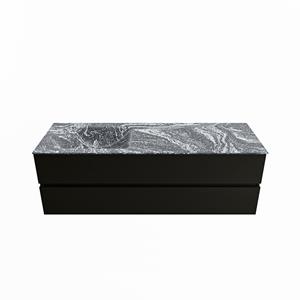 Mondiaz Vica Dlux badmeubel 150cm Urban - Cloud wastafel Lava links - zonder kraangat