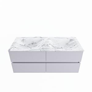 Mondiaz Vica Dlux badmeubel 120cm Cale - Cloud wastafel Glace dubbel - zonder kraangat