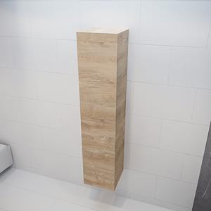 Mondiaz Beam hoge kolomkast 160x35x35cm met 2 deuren - Washed Oak