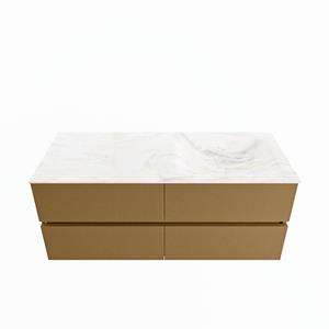Mondiaz Vica Dlux badmeubel 120cm Oro - Cloud wastafel Ostra rechts - zonder kraangat