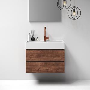 IChoice Solution badmeubelset 80cm - Viking Shield - 2 lades - wastafel Legend glans wit - 1 kraangat