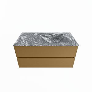Mondiaz Vica Dlux badmeubel 100cm Oro - Cloud wastafel Lava rechts - met 1 kraangat
