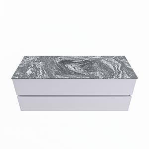 Mondiaz Vica Dlux badmeubel 130cm Cale - Cloud wastafel Lava midden - met 1 kraangat