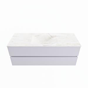 Mondiaz Vica Dlux badmeubel 130cm Cale - Cloud wastafel Ostra midden - met 1 kraangat