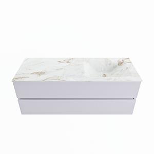 Mondiaz Vica Dlux badmeubel 130cm Cale - Cloud wastafel Frappe rechts - met 1 kraangat