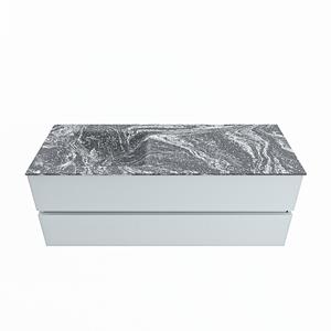 Mondiaz Vica Dlux badmeubel 130cm Clay - Cloud wastafel Lava links - zonder kraangat