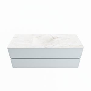 Mondiaz Vica Dlux badmeubel 130cm Clay - Cloud wastafel Ostra midden - met 1 kraangat