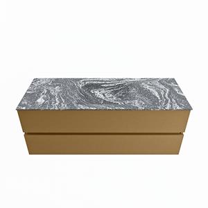 Mondiaz Vica Dlux badmeubel 130cm Oro - Cloud wastafel Lava midden - zonder kraangat