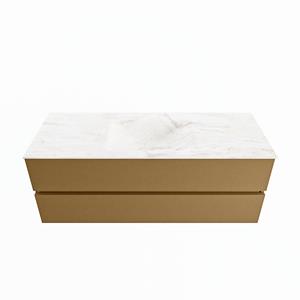 Mondiaz Vica Dlux badmeubel 130cm Oro - Cloud wastafel Ostra midden - zonder kraangat